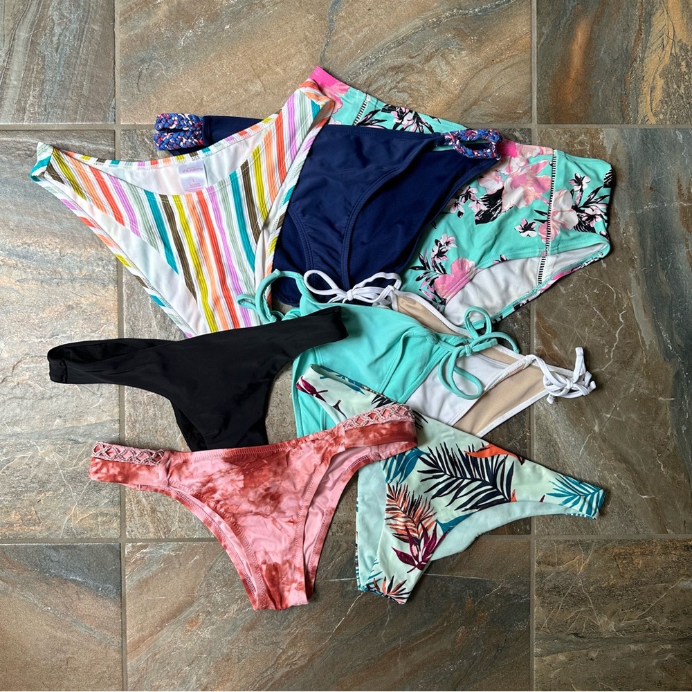 Women's Bikini Bottom Bundle Lot Size Large 8 Pieces - Picture 7 of 7